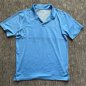 Columbia PFG short sleeve polo shirt men’s size XXL, light blue